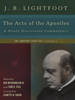 cover image of The Acts of the Apostles: a Newly Discovered Commentary
